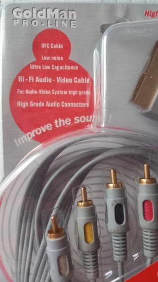 Nuevo Cable SCART 40cm Goldman