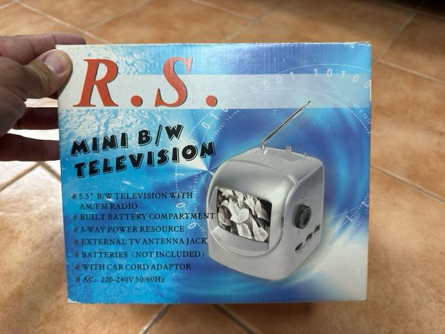 Mini TV B/N R.S. - Radio AM/FM