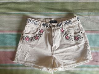 Shorts Desigual beige - Talla S