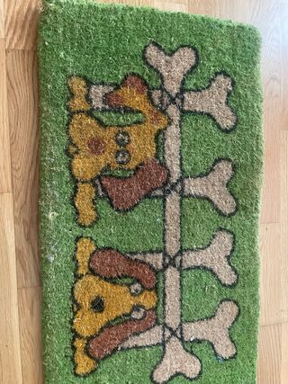 Alfombra felpudo perros 28x16cm