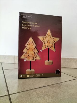 Stella Natale legno - Decorazione