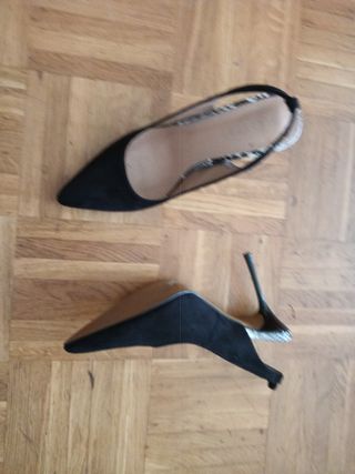 Tacones negros -talla 40