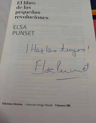 Libro Elsa punset firmado 