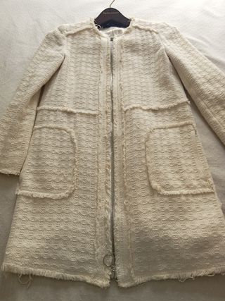 Abrigo/ Chaqueta blanca Zara - Primavera