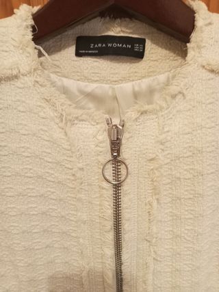 Abrigo/ Chaqueta blanca Zara - Primavera