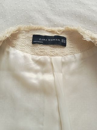 Abrigo/ Chaqueta blanca Zara - Primavera