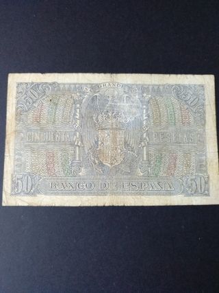 Billete 50 Pesetas España 1940