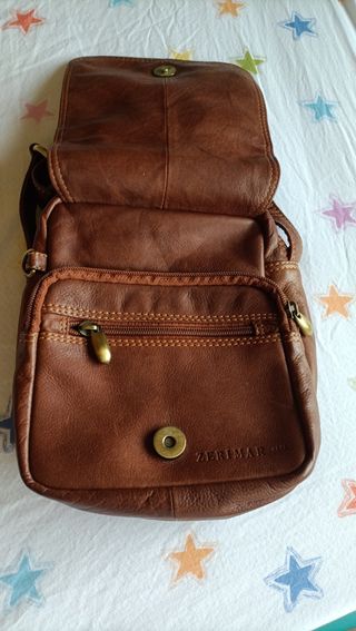 Bolso bandolera ZERIMAR marrón