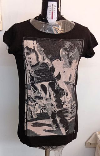 T-shirt Gaudì vintage nera