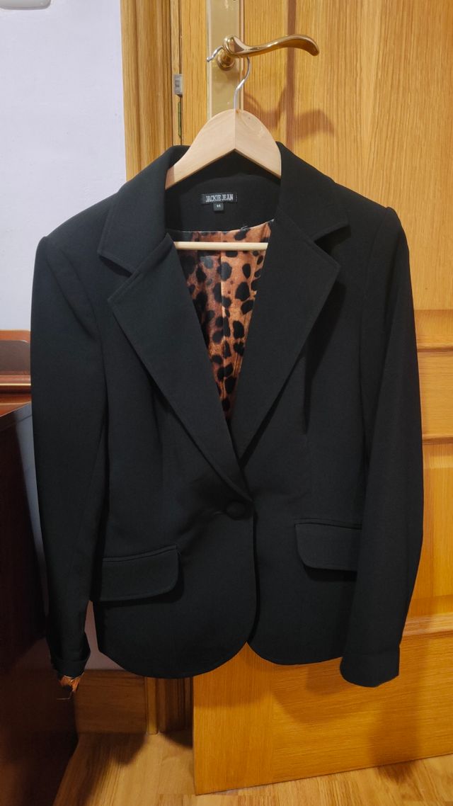 Blazer Jackie Jean Negra XXL