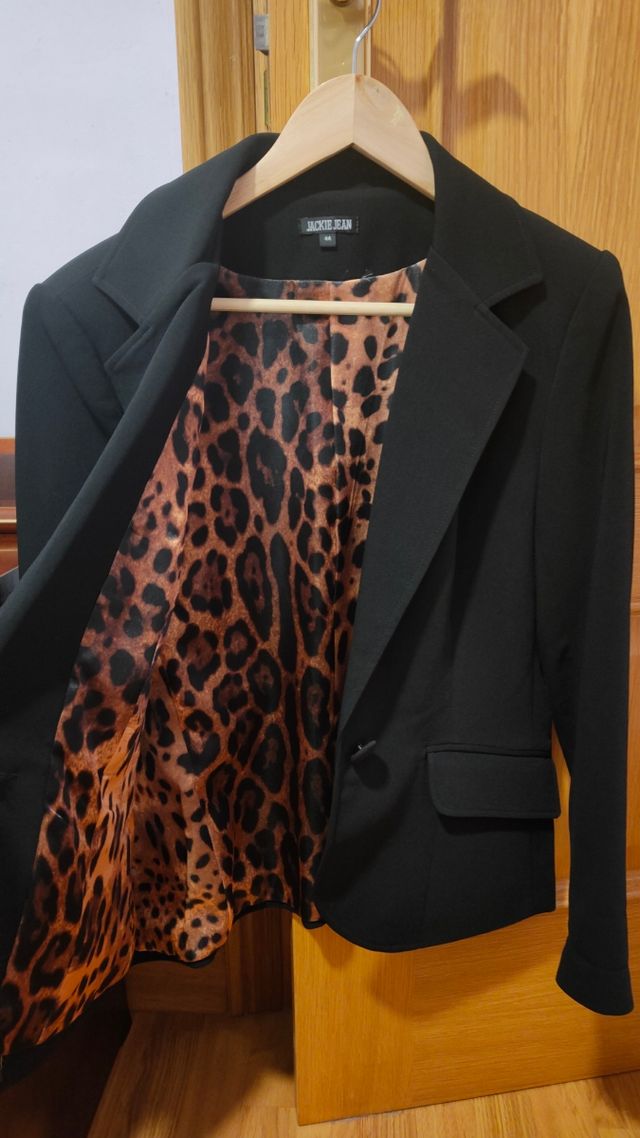 Blazer Jackie Jean Negra XXL