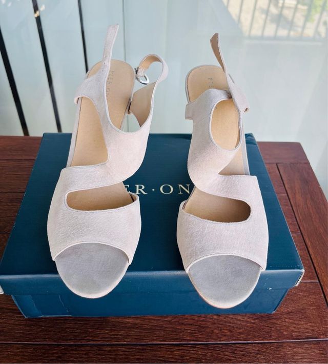 Sandalias beige Pier One tacón