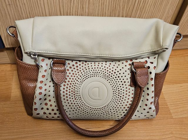 Bolso Desigual beige y marrón