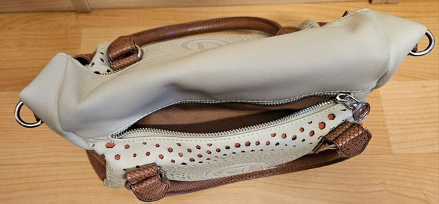 Bolso Desigual beige y marrón