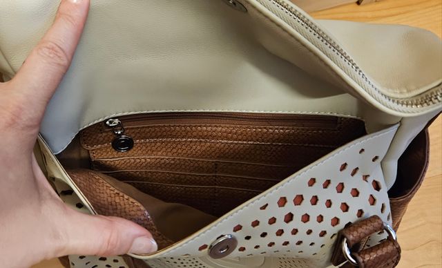 Bolso Desigual beige y marrón