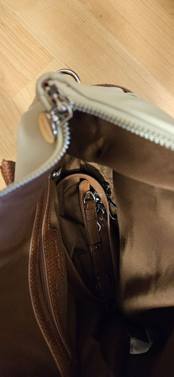 Bolso Desigual beige y marrón