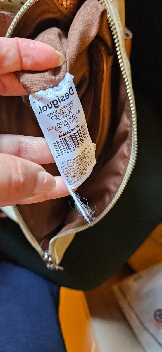 Bolso Desigual beige y marrón