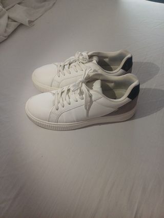 Zapatillas Zara blancas y grises - 41