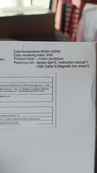 2 Luci LED armadio - Sensore movimento