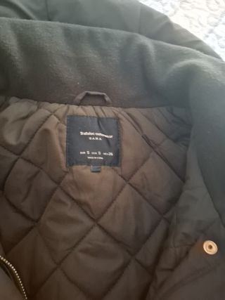 Cazadora Zara verde oliva talla S