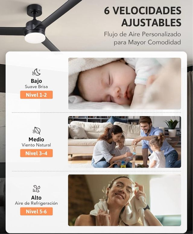 Ventilador VONLUCE - Negro