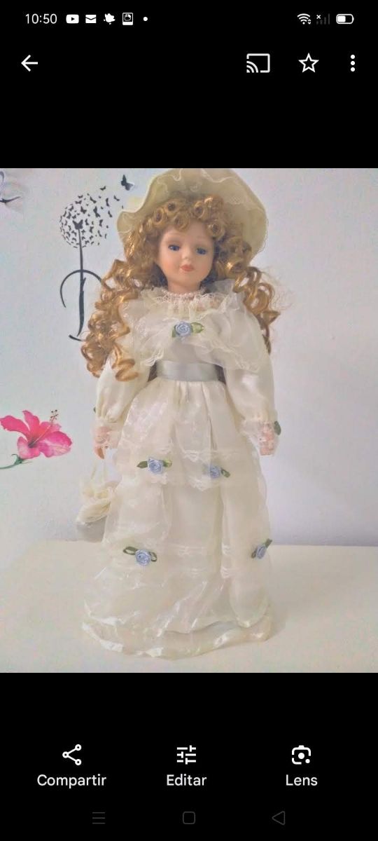 2 Muñecas Porcelana - Vestidos