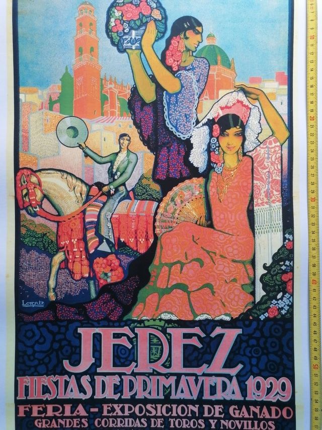 ARTE. JEREZ. CARTEL 1929. REPRODUCCIÓN