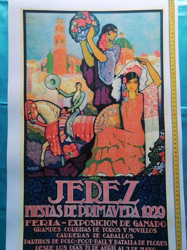 ARTE. JEREZ. CARTEL 1929. REPRODUCCIÓN