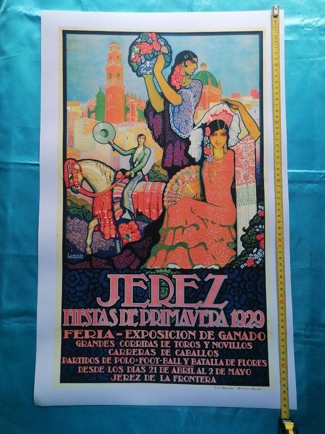 ARTE. JEREZ. CARTEL 1929. REPRODUCCIÓN