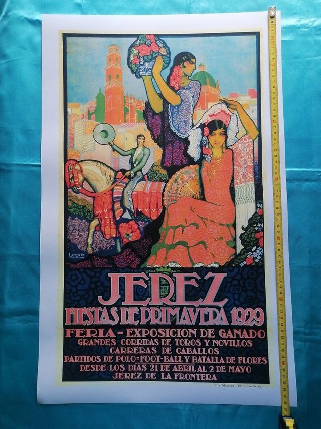 ARTE. JEREZ. CARTEL 1929. REPRODUCCIÓN