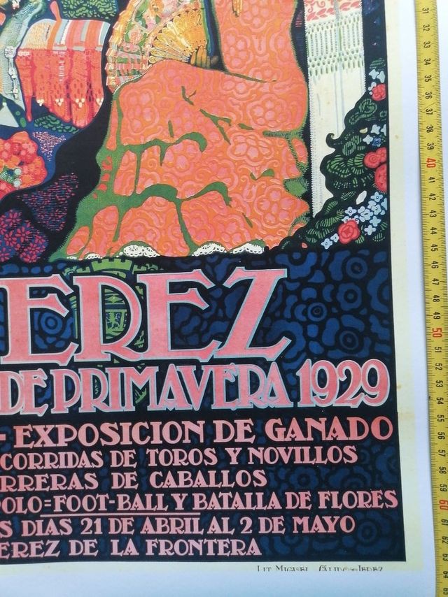 ARTE. JEREZ. CARTEL 1929. REPRODUCCIÓN