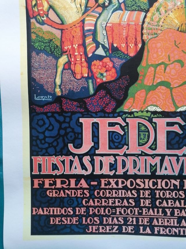 ARTE. JEREZ. CARTEL 1929. REPRODUCCIÓN