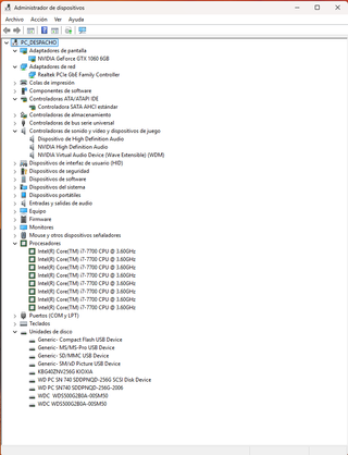 PC i7-7700 3.6GHz - 32GB RAM