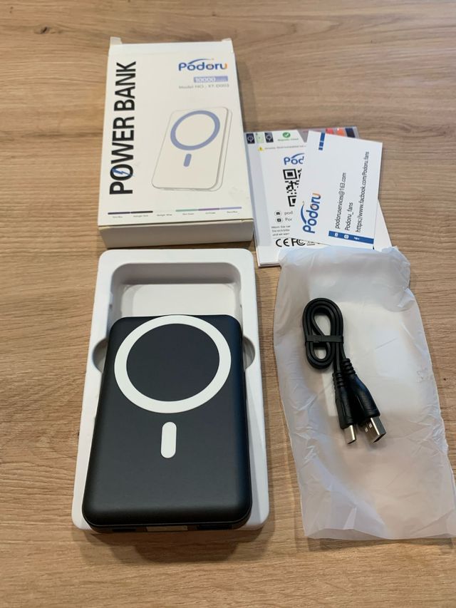 Podoru Power Bank 10000mAh con Safe Mag