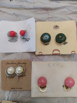 Pendientes de clip pinza