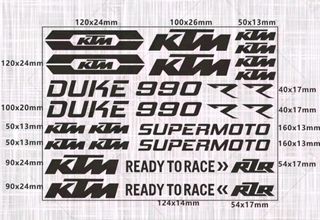 Pack 37 Pegatinas KTM 