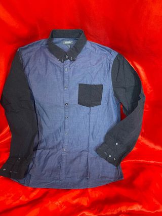 Camicia Kenneth Cole Reaction blu e nera