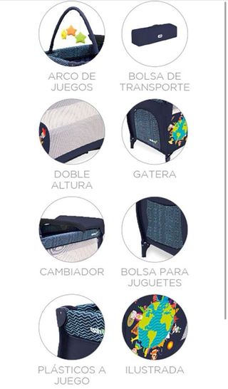 Cuna viaje parque Asalvo - Bebé