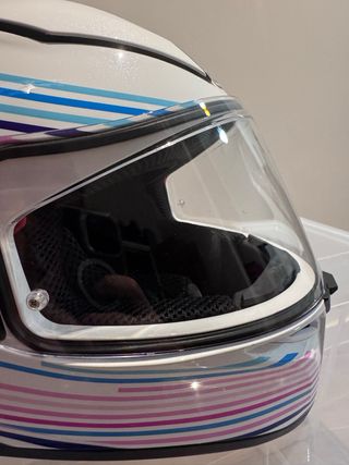 Casco AGV K3 SV Blanco/Rosa/Azul - Talla XS
