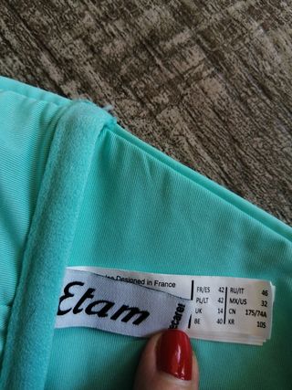 Bikini Etam turquesa - Baño