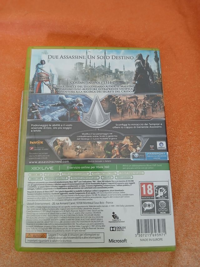 Assassin's Creed Revelations Xbox 360.