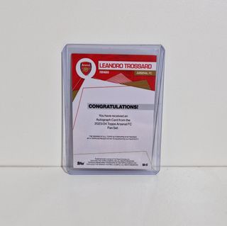 Carta Autógrafo Leandro Trossard Topps 2023-24