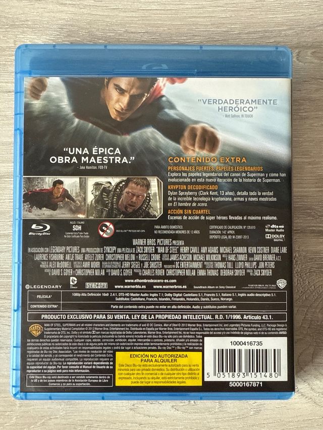 Blu-ray El Hombre de Acero