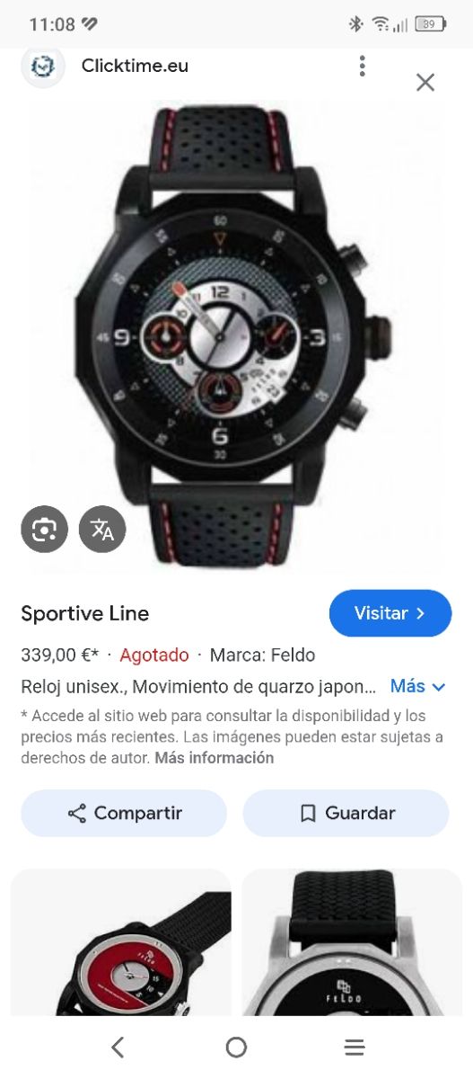 Reloj Feldo W2 Cronógrafo