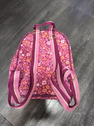 Mochila infantil flores rosa-morada Model