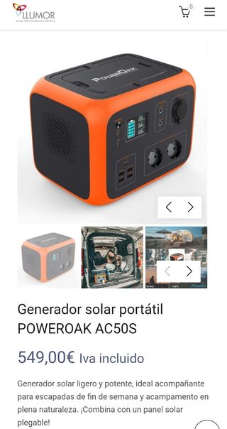 POWEROAK AC50S - Generador Solar Portátil