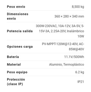 POWEROAK AC50S - Generador Solar Portátil