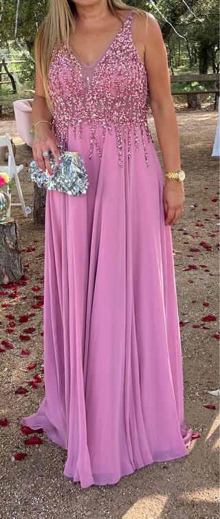 Vestido Fiesta Rosa Palo Christian Koehlert