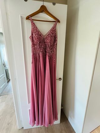 Vestido Fiesta Rosa Palo Christian Koehlert