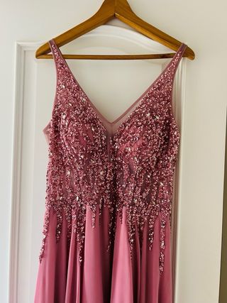 Vestido Fiesta Rosa Palo Christian Koehlert